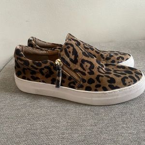 Steve Madden cheetah slip ons